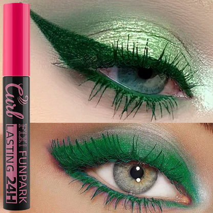 9 Color Mascara Thick Curl Waterproof  Natural Eyelash  Long Lasting Blue White Green Pink Black Eye Makeup Korean cosmetics