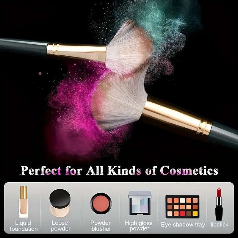 14-Piece Makeup Brush Set, Soft Nylon Bristles, Foundation Brush, Eyeshadow Brush Multi-Function Makeup Brush Travel Set