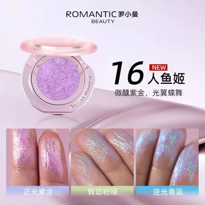 RMT High Gloss Chameleon Highlight Matte Purple Fine Powder Blusher Shiny Face Brightening Integrated Plate Makeup