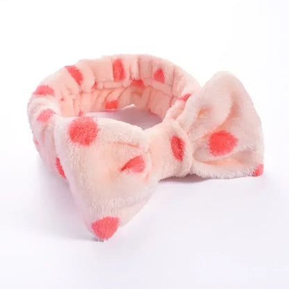 Women Makeup Coral Fleece Headband Wash Face Soft Hair Holder Elastic Top Knot Hairbands Girl Headwear Hair Accessories