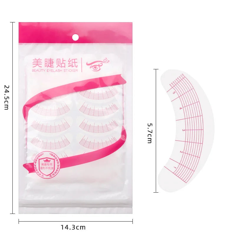 70 pairs False eyelash Eye Sticker Eyelashes Extension Grafted Eyelash Eye Pads Paper Patches Wraps Practice Patches MakeUp Tool