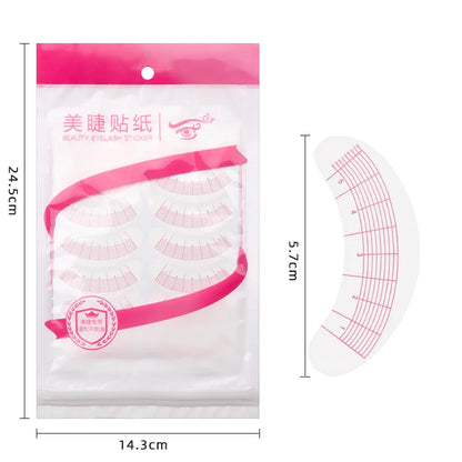 70 pairs False eyelash Eye Sticker Eyelashes Extension Grafted Eyelash Eye Pads Paper Patches Wraps Practice Patches MakeUp Tool