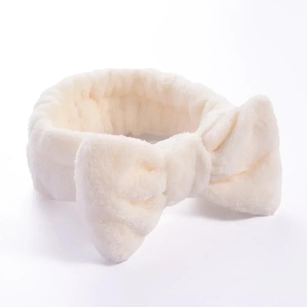 Women Makeup Coral Fleece Headband Wash Face Soft Hair Holder Elastic Top Knot Hairbands Girl Headwear Hair Accessories