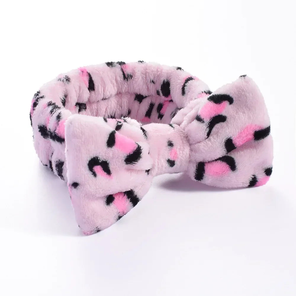 Women Makeup Coral Fleece Headband Wash Face Soft Hair Holder Elastic Top Knot Hairbands Girl Headwear Hair Accessories