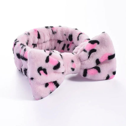 Women Makeup Coral Fleece Headband Wash Face Soft Hair Holder Elastic Top Knot Hairbands Girl Headwear Hair Accessories