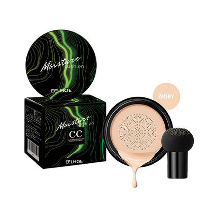 Instant Blur Mushroom Head Air Cushion BB Cream Foundation Full Coverage Matte Face Makeup Long Lasting Moisturizing Skin Tint