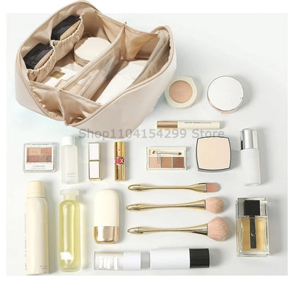 Zipper Makeup Organizer Female Toiletry Kit Bag Make Up Case Storage Pouch Luxury Lady Box Cosmetic Bag Organizer Bag Travel Zip