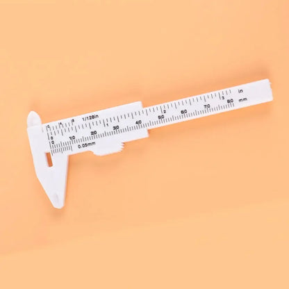 Portable 80mm Plastic Eyebrow Measuring Vernier Caliper Tattoo Microblading Caliper Ruler Permanent Makeup Measurement Tools
