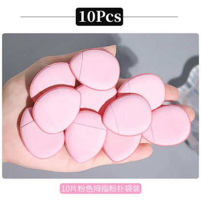 3pcs Mini Size Finger Puff Set Professional Cosmetic Cushion Puff Concealer Foundation Detail Puff Makeup Sponge Beauty Tool