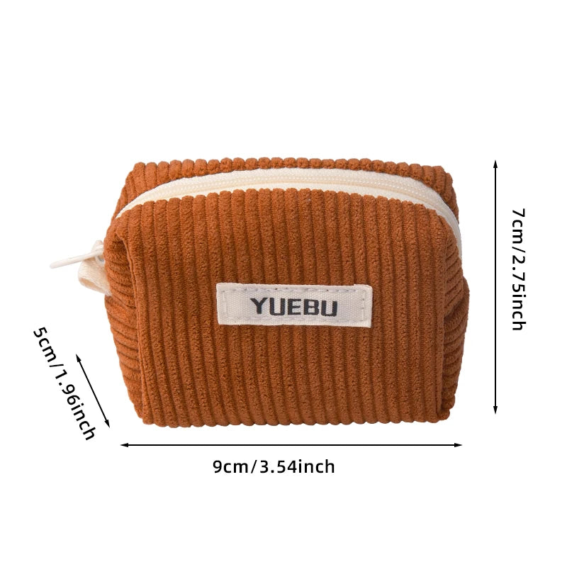 Fashionable Portable Coin Purse, Zipper Style Makeup Tool Storage Bag, Women'S Carry On Bag For Storing Change, Beauty Tool Bags