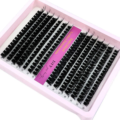New 60D/80D/100D Mix Eyelash Clusters 10-18mm Mix Wispy Individual Lashes Extensions 266/280pcs DIY Mink False Eyelashes Makeup