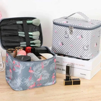 Large-capacity Makeup Bag with Multiple Compartments, Home and Travel Organizer for Toiletries and Cosmetics