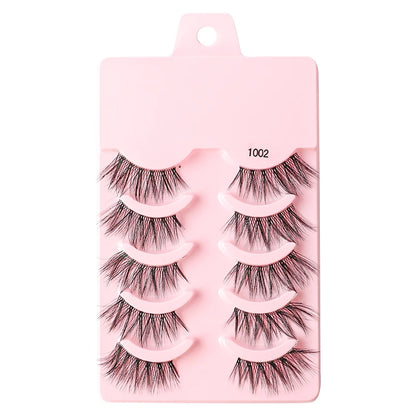 YSDO Half Eyelashes 3/5/10 Half Lashes Soft Natural Cat Eye Lashes Makeup Tool Extension Fluffy Faux Cils maquiagem Half Lashes