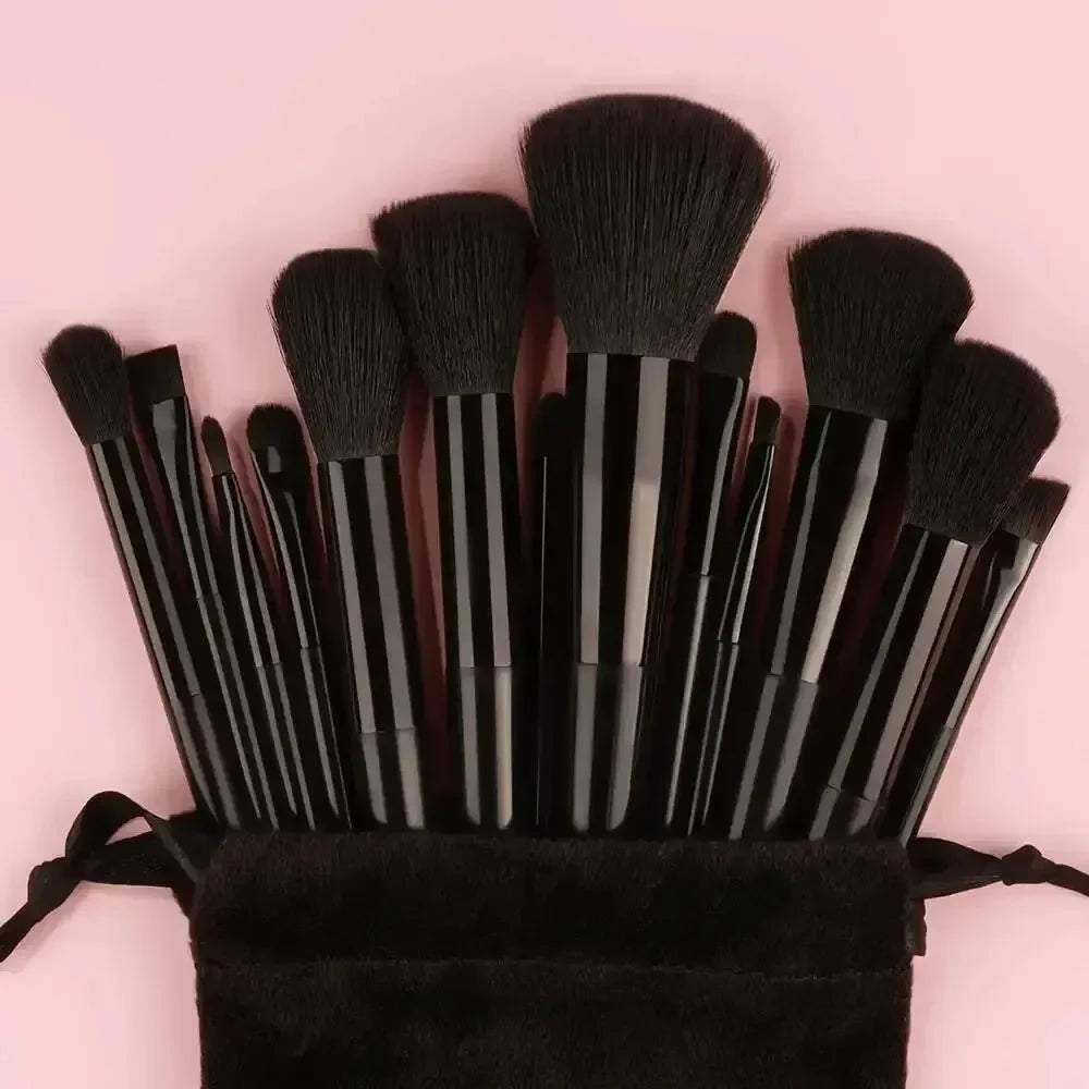 13 Pcs Makeup Brushes Soft Fluffy Professional - Eye Shadow, Foundation, Powder, Blush Blending, Women’s Tools