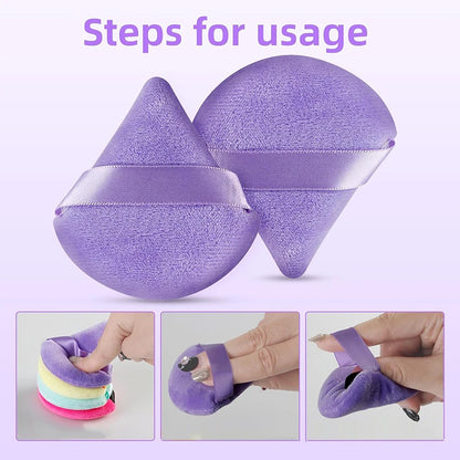 12pcs Makeup Tool Set Size Size Giant Soft Makeup Egg Makeup Powder Suitable for Base Makeup Corner Makeup Setting Novice Makeup