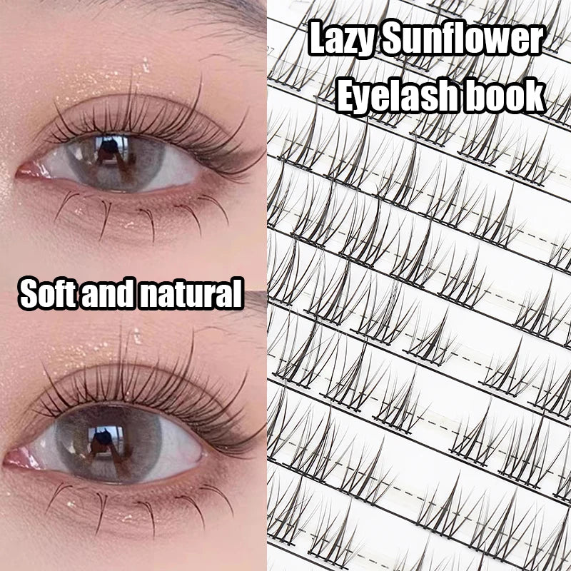 Individual Lashes Eyelash Book Clusters Extensions False Eyelash DIY at Home Cluster Eyelash Extensions Makeup Kit Lashes