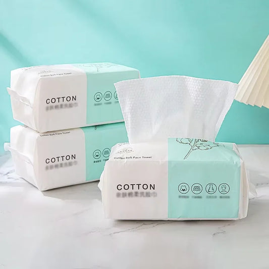 Reusable thickened face towel Travel cleanser, wet and dry makeup remover, cotton soft fabric Towel