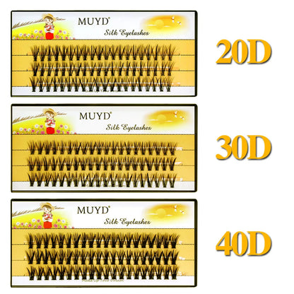 Super Bunch 20D/30D/40D/50D 60 Bundles Mink Eyelashes Extension Natural Volume Fake Lashes Individual Cluster Makeup Tools Cilia