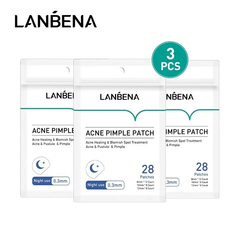 LANBENA Acne Pimple Patch 25pcs Daily Use Invisible Acne Stickers Blemish Treatment Acne Concealer Makeup