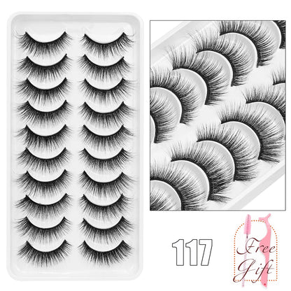 5/10Pairs 3D Mink Lashes Natural Eyelashes Dramatic False Eyelashes Faux Cils Makeup Wholesale Fake Eyelash Extension maquiagem