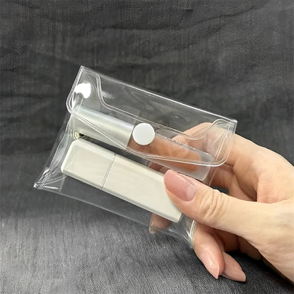 Transparent Cosmetic Bag S/M/L Portable PVC Organizer for Makeup Brushes Toiletry Waterproof Stationery Storage Bags Makeup Tool