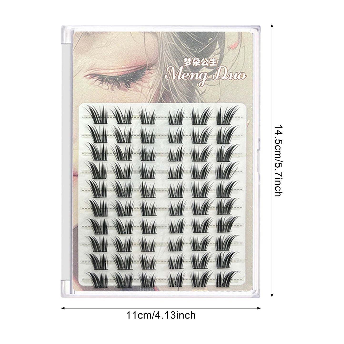 60/100pcs 3D Eyelash Extensions Curling Up Volume False Eyelashes DIY Cosplay Makeup for Women and Girls Cosmetic Supplies