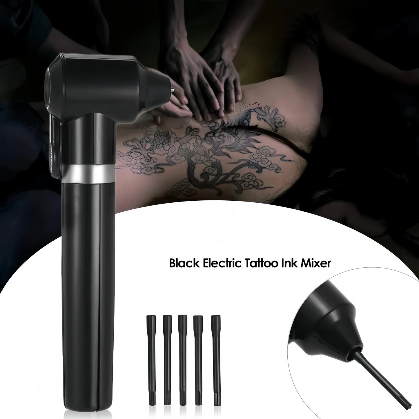 Tattoo Ink Mixer Pigment Mixer Agitator With Sticks Mixing Electric Tattoo Mixer Machine for Makeup Eyebrow Tattoo Machine