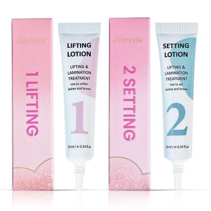 Lomansa Lash Lift Kit Eyelash Perm Kit Tube Step 1#2#3#4 Lifting Lotion Version Eyebrow Lamination and EyeLash Lifting Tool