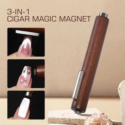 3 In 1 Multifunctional Strong Cat Eye Magnet UV/LED Gel Nail Magnetic Stick for Nail Art Design Manicure Special Tools