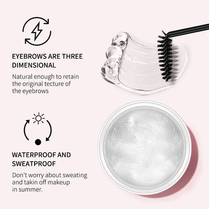 Eyebrow Styling Gel 3D Feathery Wild Brow Wax Waterproof Long Lasting Easy To Wear Shaping Eyebrows Makeup Sculpt Soap Cosmetics