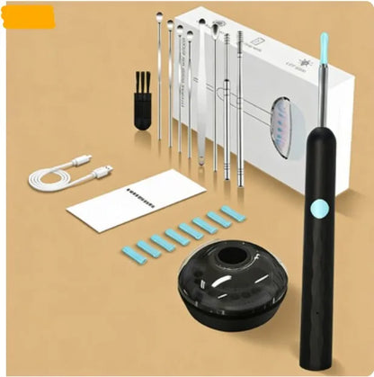 Visual Ear Wax Cleaner with Camera Safe Earwax Removal Endoscope with 5M Camera Luminous Otoscope Ear Cleaning Tools Ear Care