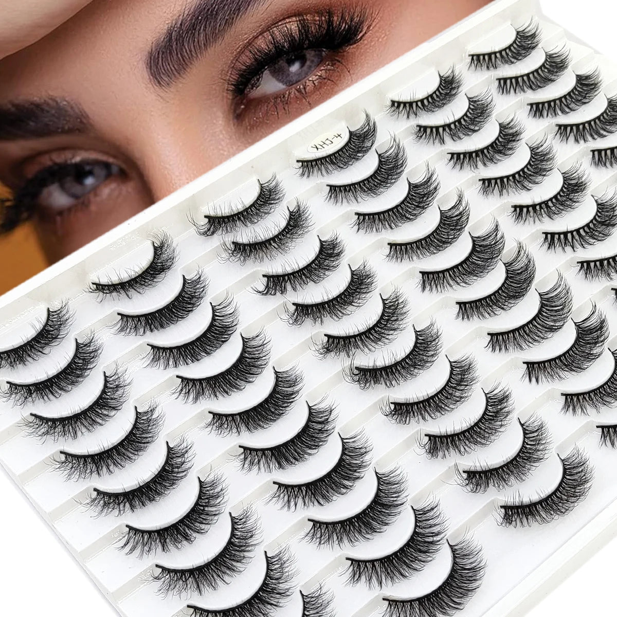 HBZGTLAD 30/40 pairs of natural long 3D artificial mink false eyelashes false eyelashes makeup set mink eyelashes extended eyela