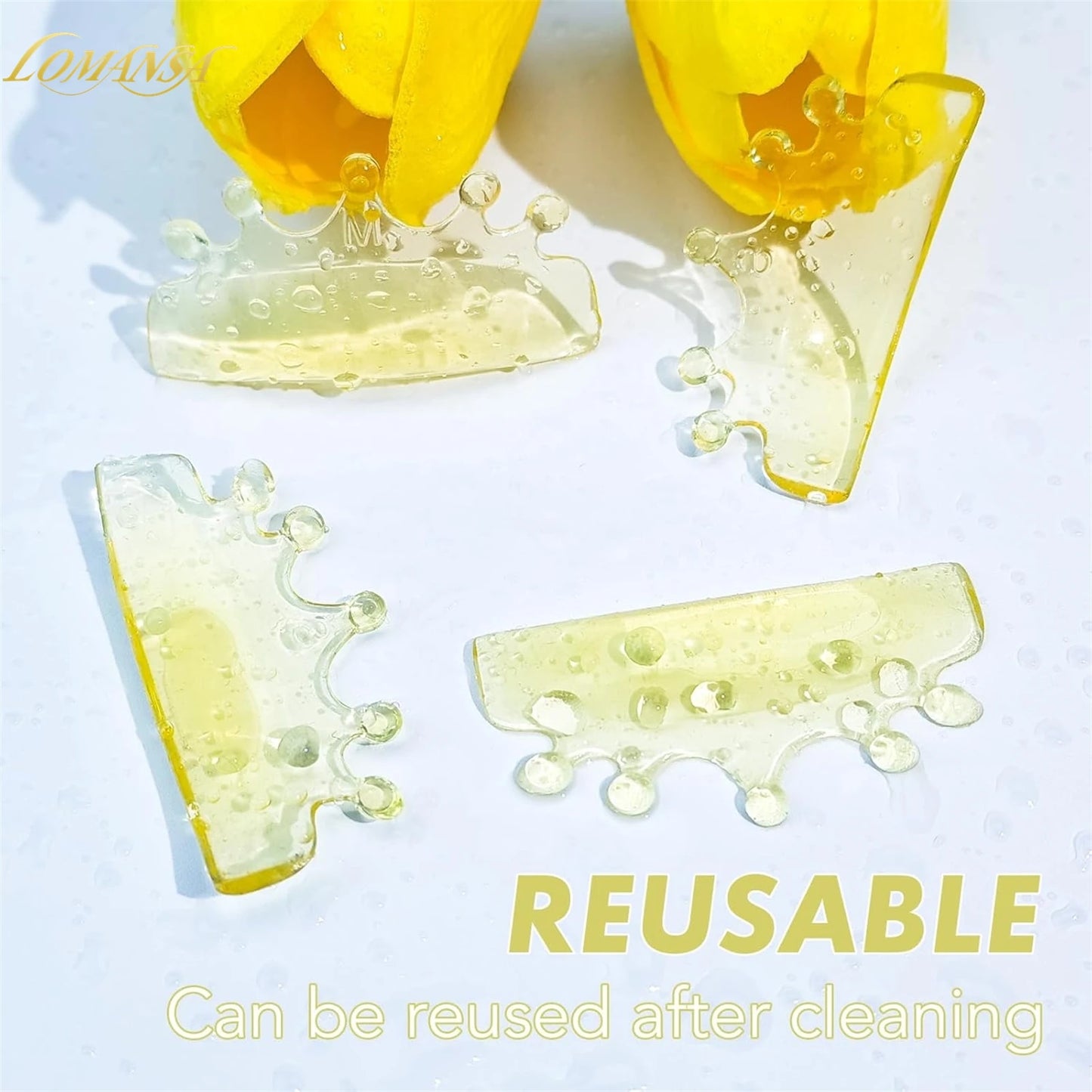 Lomansa 4Pcs Silicone Lash Perm Pads Softening Lifting Lashes Rod Shield Self-Adhesive 3D Eyelash Curler Accessories Makeup Tool