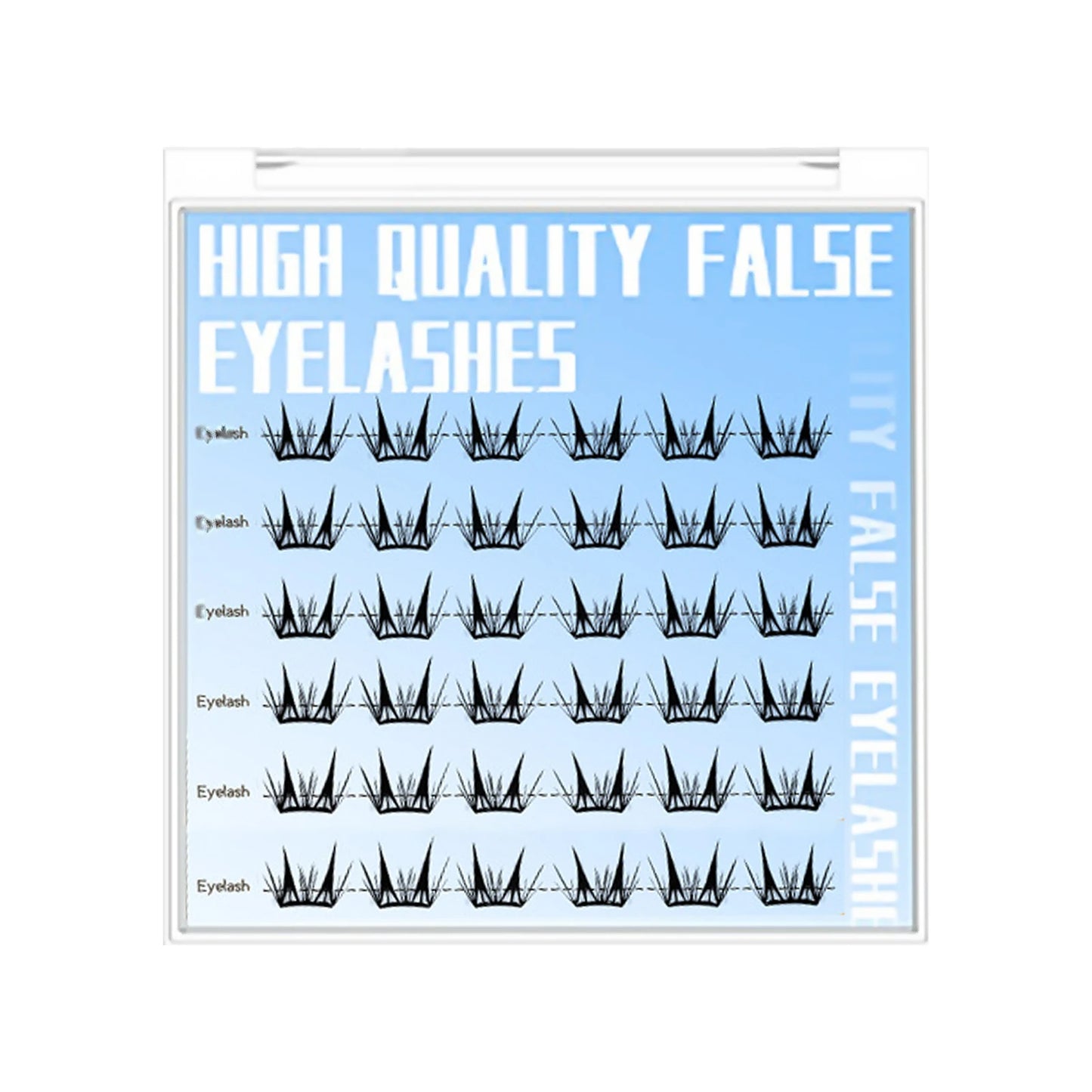 Little Devil false eyelash extenstions korean style Natural Wispy Lashes Individual clusters eyelashes For women makeup Salon