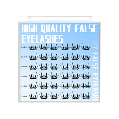 Little Devil false eyelash extenstions korean style Natural Wispy Lashes Individual clusters eyelashes For women makeup Salon