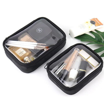 Women Clear Makeup Bag,Waterproof Toiletry Bag, Carry on Makeup Bag, Toiletry Brush Organizer Pouch, PVC Travel Make Up Kit Bags