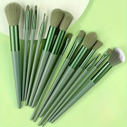 13pcs Makeup Brush Set Ultra-Soft Synthetic Hair Brushes for Foundation Blush Eyeshadow Ideal Gift for Christmas Holiday