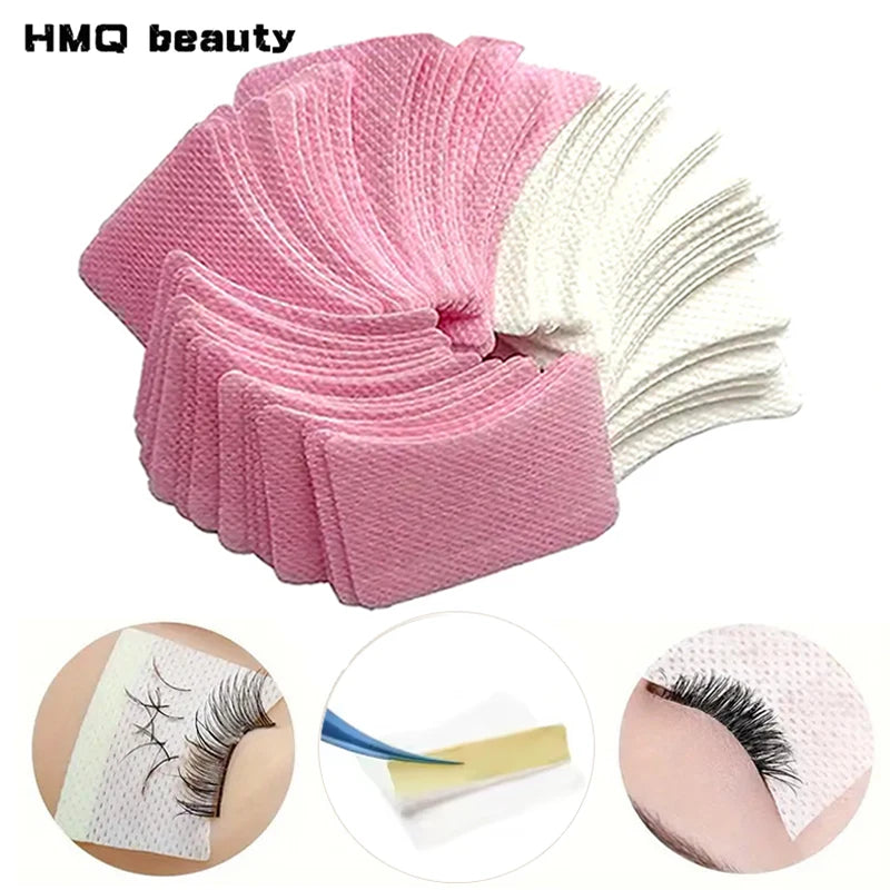 200/40Pcs Disposable Cotton Eyelashes Patch Sticker For Removing Eyelashes Under Eye Paper Patches Cleaning Tool Makeup Supplies
