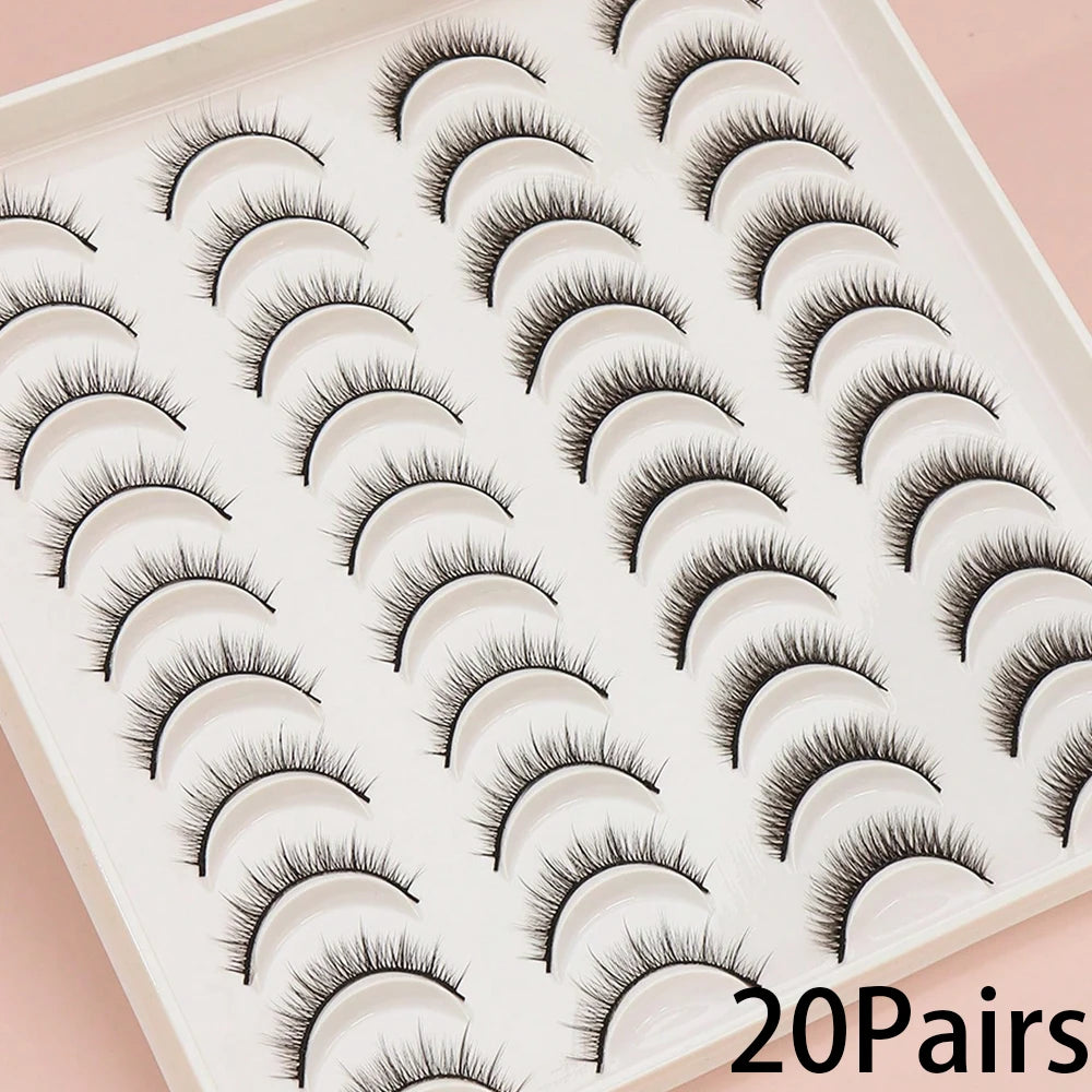 AYRMILLA 5/20Pairs 3D Mink Lashes Natural False Eyelashes Dramatic Thick Fake Eyelash Extension Faux Cils Wholesale Makeup Tools