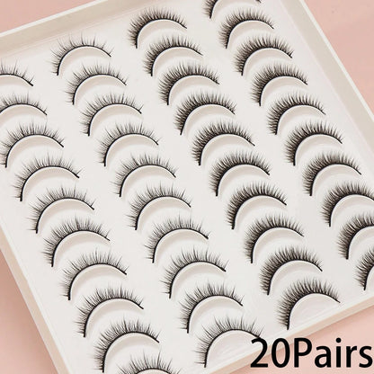 AYRMILLA 5/20Pairs 3D Mink Lashes Natural False Eyelashes Dramatic Thick Fake Eyelash Extension Faux Cils Wholesale Makeup Tools