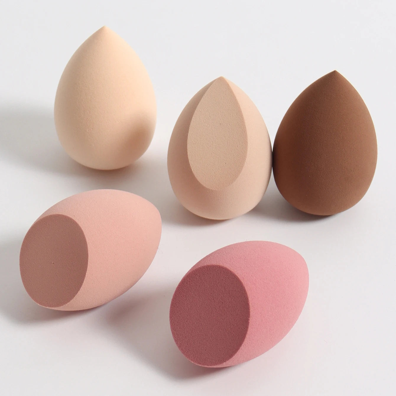 3/8/12/16/24/32/48Pcs Milk Coffee Makeup Sponge, Suitable for Applying and Setting Makeup, Suitable for All Skin Types