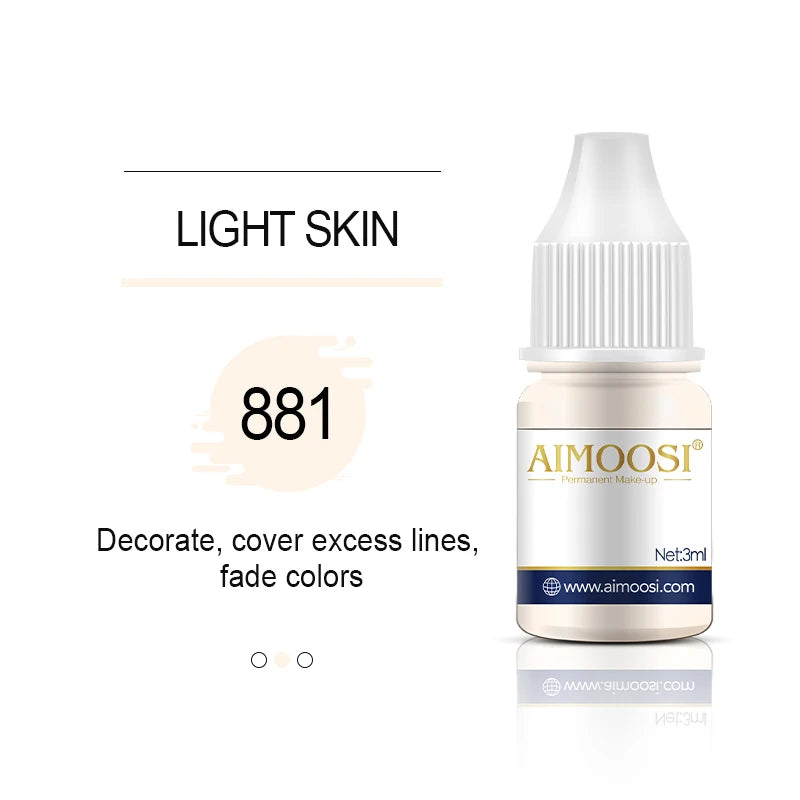 AIMOOSI Lip Tattoo Ink for Semi Permanent Makeup Nano Eyebrows Microblading Pigment 3ML Beauty Health Tattoo Supplies