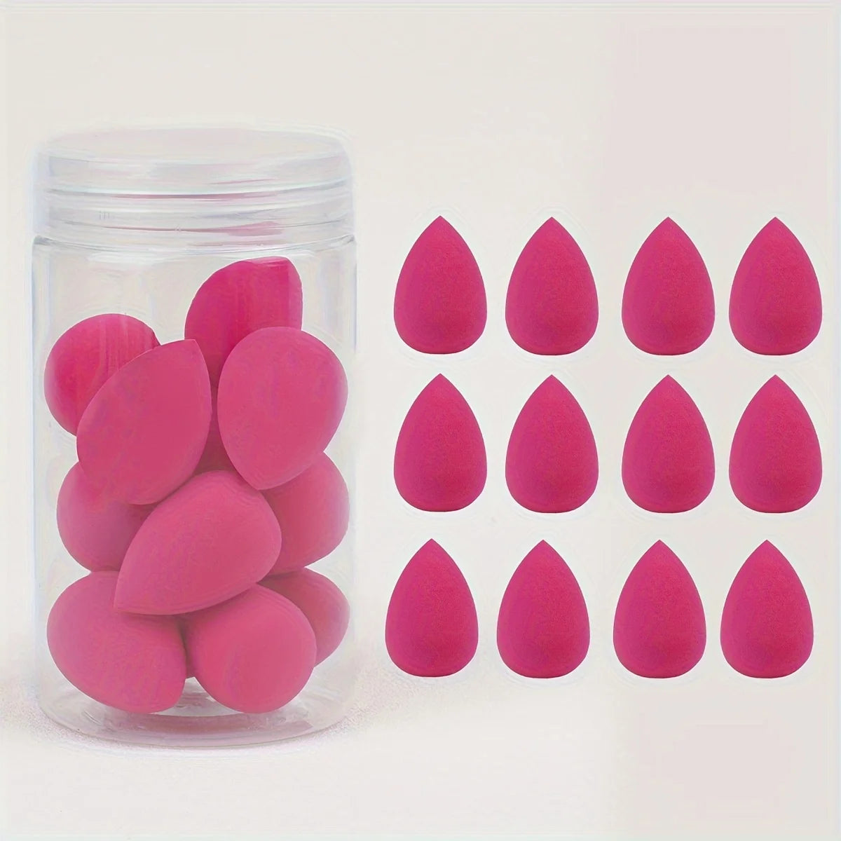 12pcs Mini Makeup Sponges - Soft, Latex-Free for Flawless Foundation Application, Wet & Dry Use, Alcohol-Free