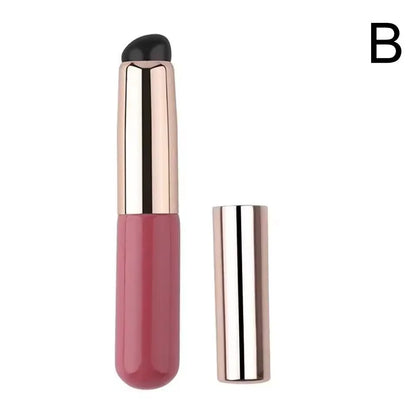 CNKESS Reusable Lip Brushes Multifunction Round Head Silicone Lipstick Brush Applicator Elastic Lip Gloss Makeup Brushes Woman