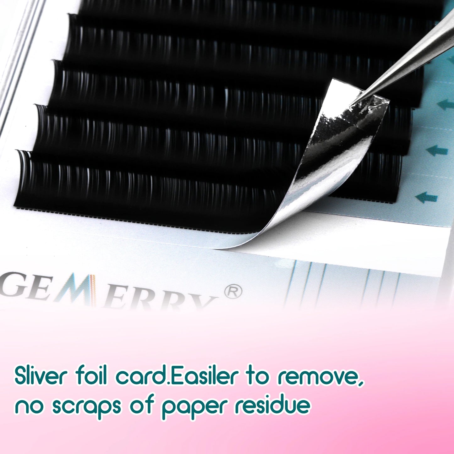 Gemerry Individual eyelashes Extension Faux Mink Natural False Eyelashes Volume Black Single Lay Lashes Makeup Suppliers