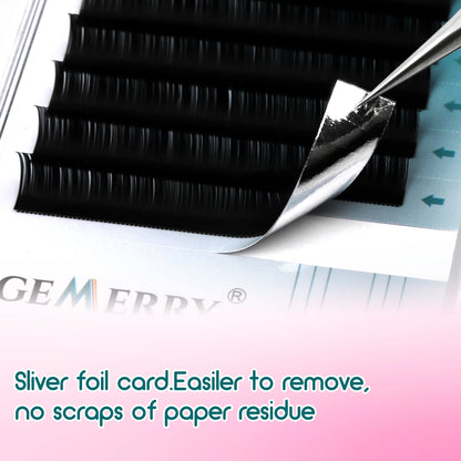 Gemerry Individual eyelashes Extension Faux Mink Natural False Eyelashes Volume Black Single Lay Lashes Makeup Suppliers