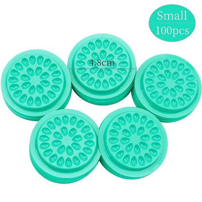 20/100pcs Eyelash Glue Stand Holder Eyelash Extension Supplies Adhesive Pallet Plastic Gasket Eye Lashes Glue Pads Makeup Tool