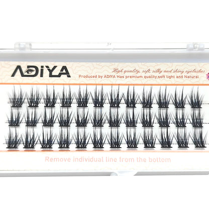 36Pcs C/D/dd 10-15mm DIY Eyelash Extension Segmented Cluster Easy Makeup Big Eye Secret Super Natural Lash Glitter Premade Lash