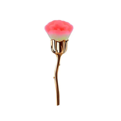 Rose-shaped Manicure With Nail Brush Art Brush Nail Accessories Tool Popular Round Makeup Polishing Dust Removal Brush