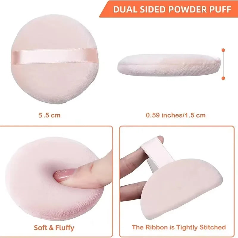 5/10Pcs Round Makeup Sponges Cosmetics Tools Soft Velvet Powder Puff Blender Sponges Facial Foundation Puffs Make Up Accessories